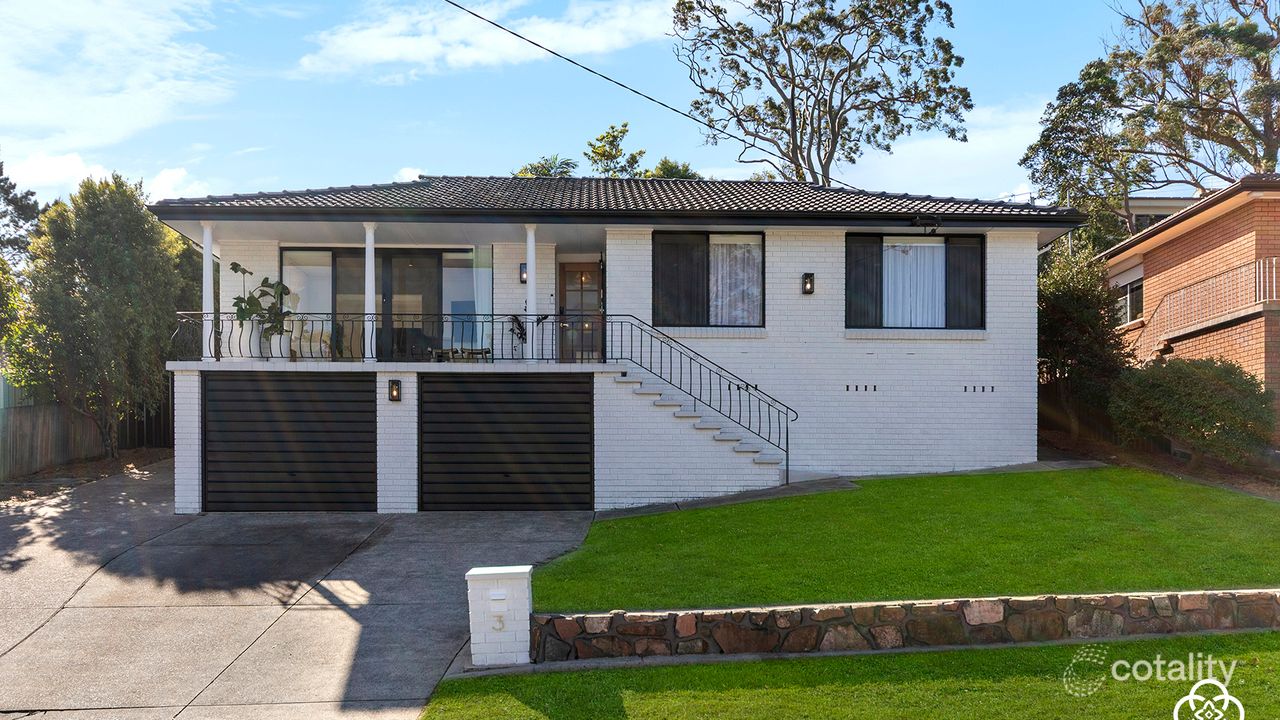 3-bedroom house at 3 Terone Close, Warners Bay, NSW 2282, Lake Macquarie Council, New South Wales