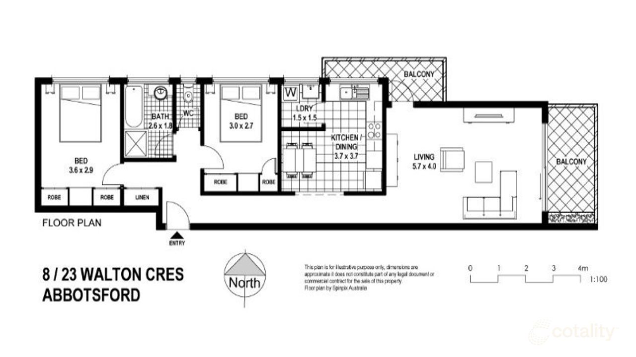 2-bedroom unit at 8/23 Walton Crescent, Abbotsford, NSW 2046, Canada Bay, New South Wales