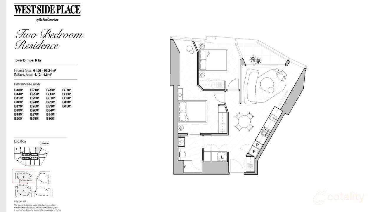 2-bedroom unit at 1601B/250 Spencer Street, Melbourne, VIC 3000, Melbourne, Victoria