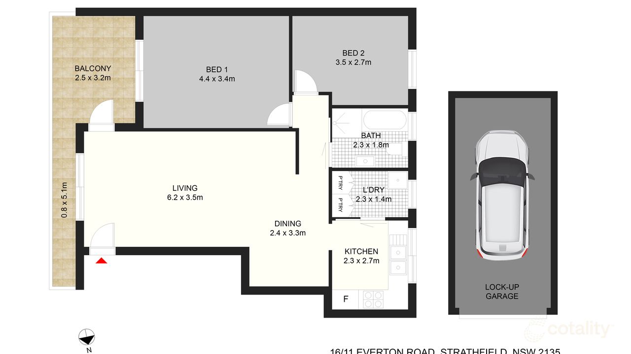2-bedroom unit at 16/11 Everton Road, Strathfield, NSW 2135, Strathfield Council, New South Wales