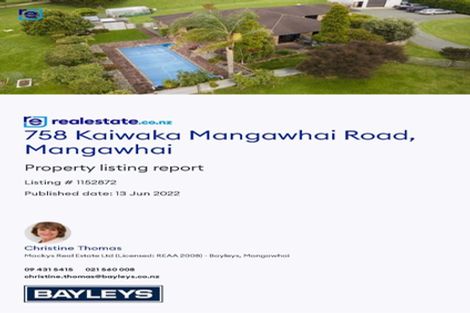 Photo of property in 758 Kaiwaka-mangawhai Road, Hakaru, Wellsford, 0975