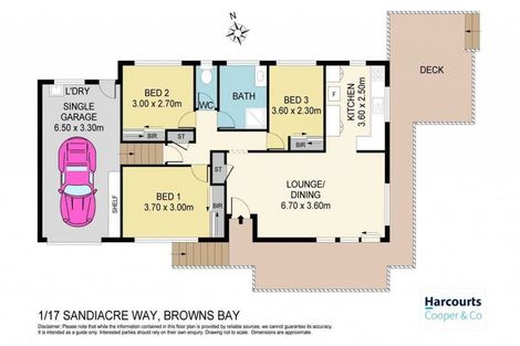 Photo of property in 1/17 Sandiacre Way, Browns Bay, Auckland, 0630