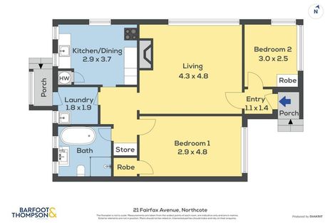 Photo of property in 21 Fairfax Avenue, Northcote, Auckland, 0627