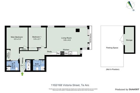 Photo of property in Vsp South, 1102/168 Victoria Street, Te Aro, Wellington, 6011