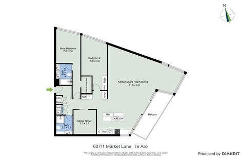 Photo of property in 607/1 Market Lane, Wellington Central, Wellington, 6011