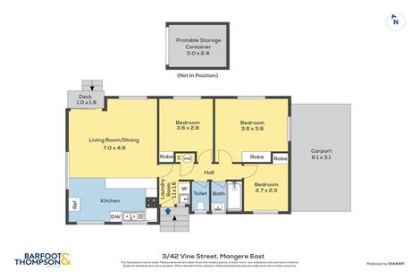 Photo of property in 3/42 Vine Street, Mangere East, Auckland, 2024