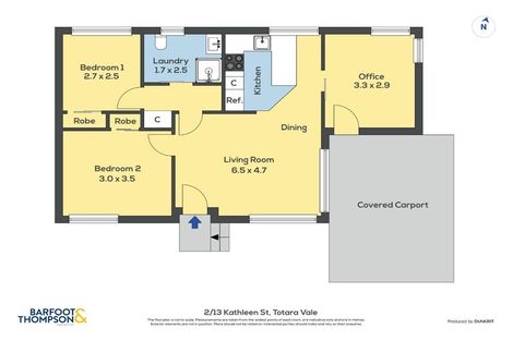 Photo of property in 2/13 Kathleen Street, Totara Vale, Auckland, 0627