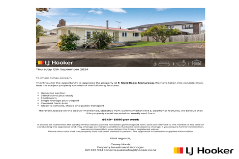 Photo of property in 5 Nield Road, Manurewa, Auckland, 2102