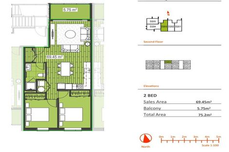 Photo of property in 203/2b Matatiki Street, Northcote, Auckland, 0627