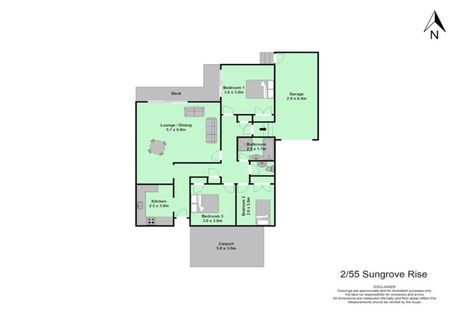 Photo of property in 2/55 Sungrove Rise, Sunnyvale, Auckland, 0612