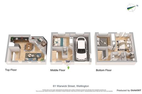 Photo of property in 61 Warwick Street, Wilton, Wellington, 6012