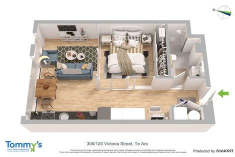 Photo of property in A C Nielsen House, 306/120 Victoria Street, Te Aro, Wellington, 6011