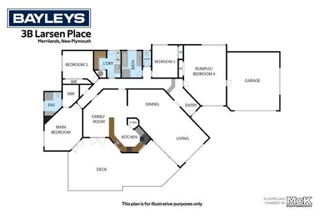 Photo of property in 3b Larsen Place, Merrilands, New Plymouth, 4312