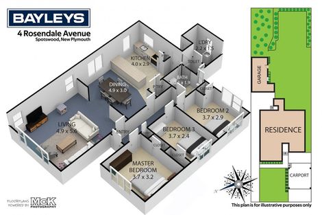 Photo of property in 4 Rosendale Avenue, Spotswood, New Plymouth, 4310