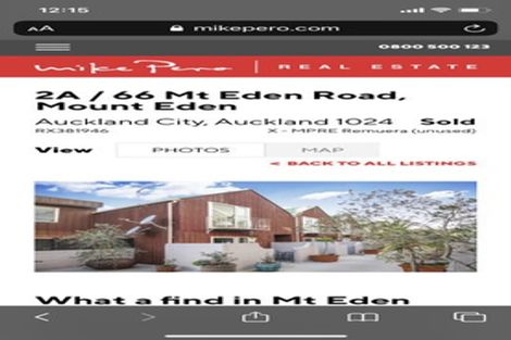 Photo of property in 2a/66 Mount Eden Road, Mount Eden, Auckland, 1024