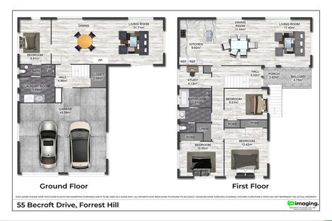 Photo of property in 55 Becroft Drive, Forrest Hill, Auckland, 0620