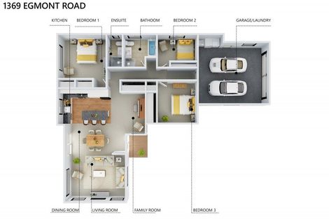 Photo of property in 1369 Egmont Road, Egmont Village, Inglewood, 4386