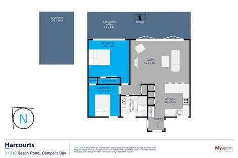 Photo of property in 3/318 Beach Road, Campbells Bay, Auckland, 0630