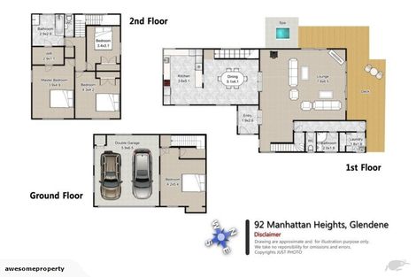 Photo of property in 92 Manhattan Heights, Glendene, Auckland, 0602