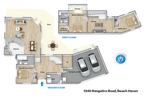 Photo of property in 134h Rangatira Road, Beach Haven, Auckland, 0626