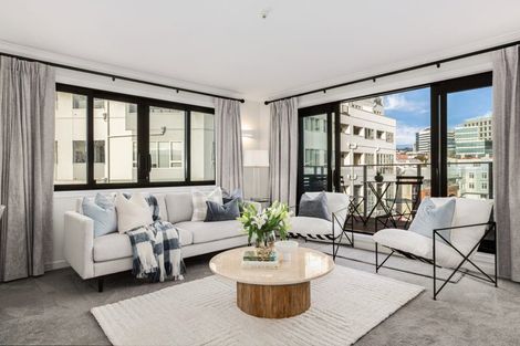 Photo of property in Endeavour Apartments, 22/125 Thorndon Quay, Pipitea, Wellington, 6011