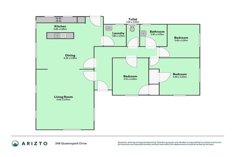 Photo of property in 248 Queenspark Drive, Parklands, Christchurch, 8083