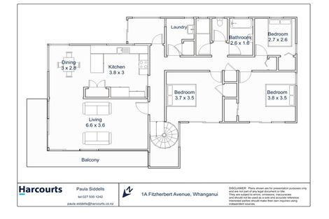 Photo of property in 1a Fitzherbert Avenue, Springvale, Whanganui, 4501