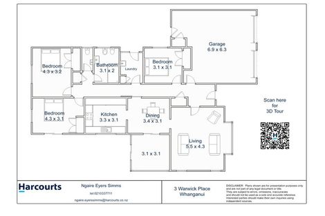 Photo of property in 3 Warwick Place, Springvale, Whanganui, 4501