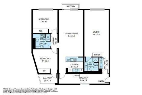 Photo of property in The Capital, 17/370 Oriental Parade, Oriental Bay, Wellington, 6011