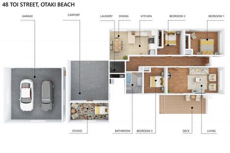 Photo of property in 48 Toi Street, Otaki Beach, Otaki, 5512