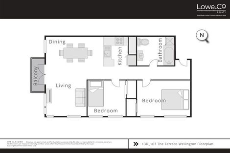 Photo of property in Terrace Heights Apartments, 13d/163 The Terrace, Wellington Central, Wellington, 6011