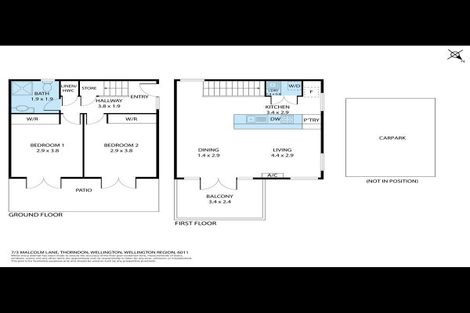 Photo of property in 7/3 Malcolm Lane, Thorndon, Wellington, 6011