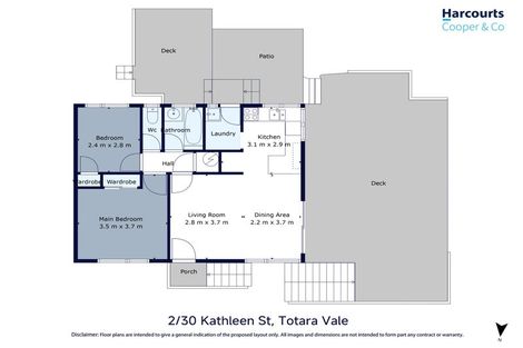 Photo of property in 2/30 Kathleen Street, Totara Vale, Auckland, 0627