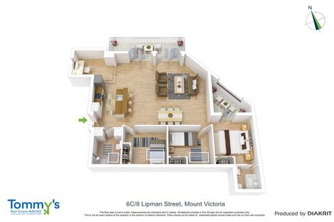 Photo of property in 6c/8 Lipman Street, Mount Victoria, Wellington, 6011