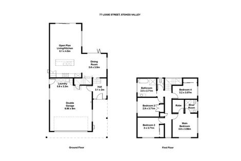 Photo of property in 77 Logie Street, Stokes Valley, Lower Hutt, 5019