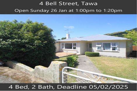 Photo of property in 4 Bell Street, Tawa, Wellington, 5028