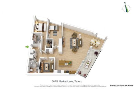 Photo of property in 607/1 Market Lane, Wellington Central, Wellington, 6011