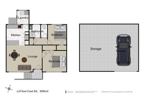 Photo of property in 2/8 East Coast Road, Milford, Auckland, 0620