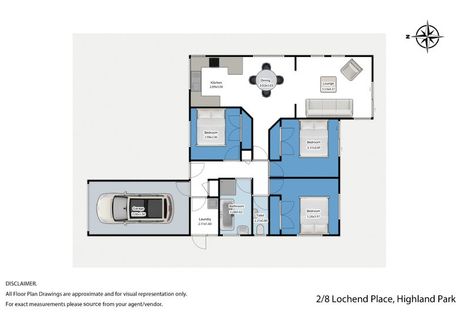 Photo of property in 2/8 Lochend Place, Highland Park, Auckland, 2010