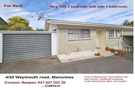 Photo of property in 4/20 Weymouth Road, Manurewa, Auckland, 2102
