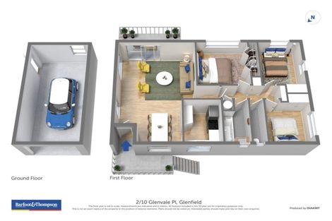 Photo of property in 2/10 Glenvale Place, Totara Vale, Auckland, 0629