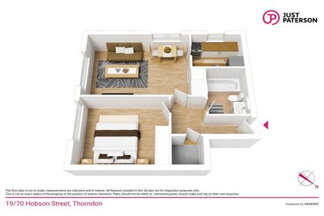 Photo of property in Hobson Court Flats, 19/70 Hobson Street, Thorndon, Wellington, 6011