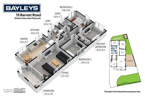 Photo of property in 15 Barrett Road, Whalers Gate, New Plymouth, 4310