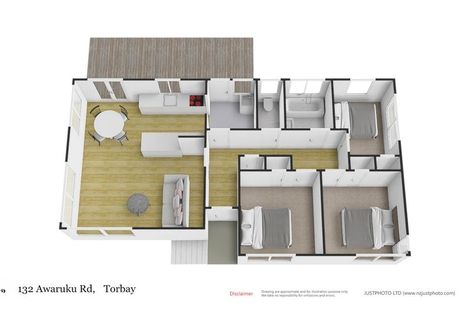Photo of property in 132 Awaruku Road, Torbay, Auckland, 0630