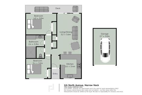 Photo of property in 2/6 North Avenue, Narrow Neck, Auckland, 0624