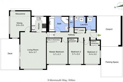 Photo of property in 5 Monmouth Way, Wilton, Wellington, 6012