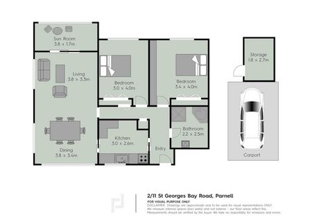 Photo of property in 2/11 Saint Georges Bay Road, Parnell, Auckland, 1052