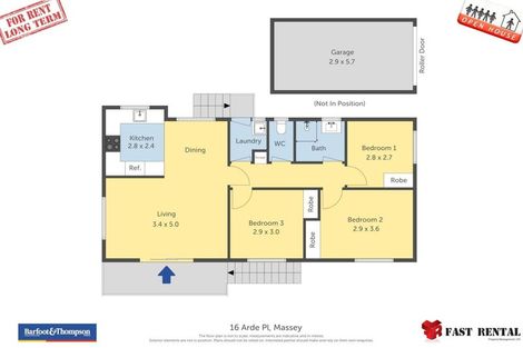 Photo of property in 16 Arde Place, Massey, Auckland, 0614