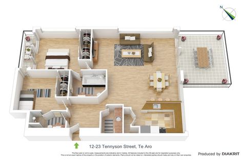 Photo of property in De Vere Apartments, 12/23 Tennyson Street, Te Aro, Wellington, 6011