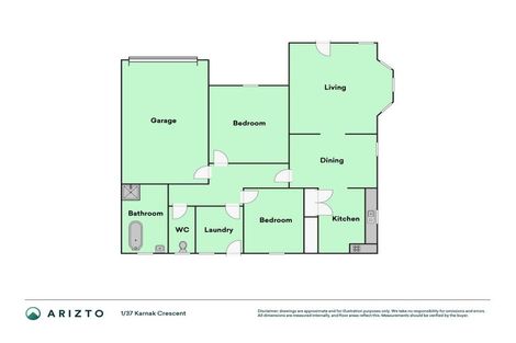 Photo of property in 1/37 Karnak Crescent, Russley, Christchurch, 8042